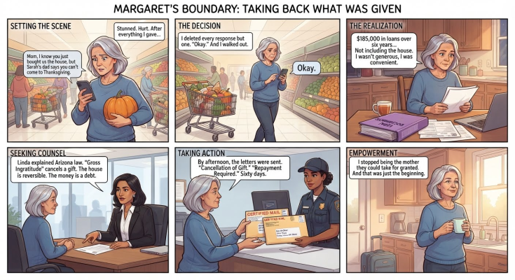 PART 2 – My son banned me from Thanksgiving after I bought his home. One reply changed everything.